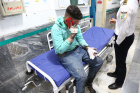 بررسی وضعیت مصدومین حوادث چهارشنبه آخر سال توسط رئیس دانشگاه علوم پزشکی اردبیل