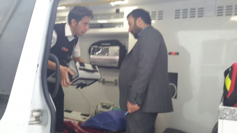 بازدید مدیر بازرسی دانشگاه علوم پزشکی اردبیل از مرکز فوریت های پزشکی شهرستان پارس آباد در تاریخ سوم فروردین ماه