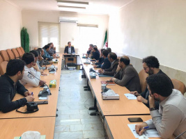 برگزاری جلسه بررسی مشکلات حوزه سلامت شهرستان پارس آباد در محل شبکه بهداشت و درمان با حضور رئیس دانشگاه، هیئت همراه، مدیریت و مسئولین شبکه بهداشت و درمان پارس آباد