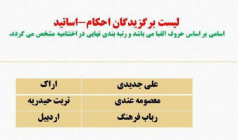 راهیابی خانم دکتر رباب فرهنگ به جمع ۳ نفر برتر جشنواره قرآن و عترت