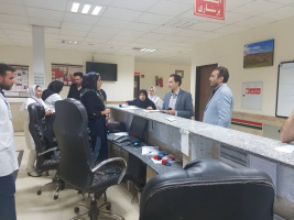 بازدید شبانه دکتر رضایی بنا معاون درمان دانشگاه علوم پزشکی اردبیل
