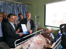 بازدید دکتر پزشکیان نایب رئیس مجلس شورای اسلامی، دکتر میرزاده نماینده مردم گرمی در مجلس شورای اسلامی