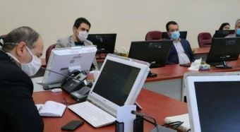 دیدار معاون فرهنگی دانشجویی دانشگاه و اعضای "پویش دانشجویی مقابله با کرونا" با سرپرست دانشگاه علوم پزشکی اردبیل