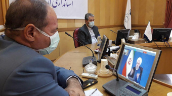 برگزاری ویدئوکنفرانسی جلسه ستاد ملی پیشگیری و کنترل بیماری کرونا به ریاست رئیس جمهور و با حضور مهندس بهنامجو استاندار اردبیل و دکتر حبیب زاده سرپرست دانشگاه علوم پزشکی استان - شنبه ۲۹ شهریور ماه ۹۹