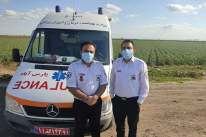 ✅ مدافعان سلامت فوریتهای پزشکی مستقر در جاده های شهرستان پارس آباد