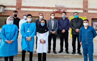 بازدید دکتر رضایی بنا معاون درمان و دکتر مقدم مدیر نظارت و اعتباربخشی امور درمان دانشگاه علوم پزشکی اردبیل از بیمارستان امام خمینی (ره) شهرستان بیله سوار و بررسی نحوه خدمت رسانی به مراجعین و تبریک سال جدید به کارکنان این بیمارستان