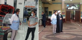 بازدید کارشناسان شبکه بهداشت و درمان شهرستان مشگین شهر از مراکز ورزشی و تفریحی، نانوایی ها، مراکز عرضه مواد غذایی، هتل ها و مراکز اقامتی با هدف کنترل روند رعایت پروتکل های بهداشتی