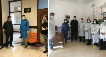 بازدید رئیس و معاون مرکز بهداشت شهرستان اردبیل از مراکز منتخب کووید۱۹ در سطح شهر و تبریک سال جدید و عید بزرگ نیمه شعبان به همکاران زحمتکش این مراکز و بررسی روند خدمت رسانی با توجه به افزایش تعداد مراجعین در ایام تعطیلات عید نوروز و ابراز رضایت و قدردانی