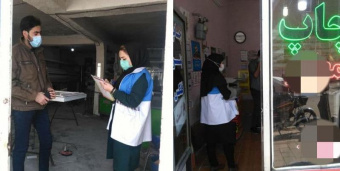 بازدید کارشناسان بهداشت حرفه‌ای شبکه بهداشت و درمان شهرستان نمین از معادن و اصناف با هدف کنترل روند رعایت پروتکل های بهداشتی