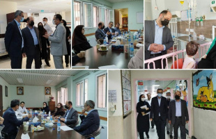 بازدید معاون درمان دانشگاه علوم پزشکی اردبیل از بخشها و واحدهای مختلف بیمارستان ولیعصر مشگین‌شهر