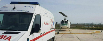 اعزام دو بیمار از بیمارستان شهدای شهرستان پارس آباد مغان به اردبیل