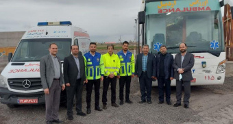 بازدید معاونین درمان و بهداشت و مدیران دانشگاه از محل استقرار اتوبوس آمبولانس اردبیل / سه شنبه ۱ فروردین ماه ۱۴۰۱