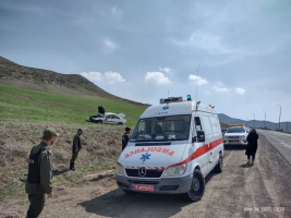 ۲ مصدوم در تصادف رانندگی در گرمی