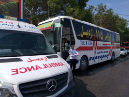 حضور کارکنان اورژانس ۱۱۵ استان و استقرار یک دستگاه اتوبوس آمبولانس و یک دستگاه آمبولانس در محل برگزاری اجلاسیه نهایی کنگره ملی ۳۴۰۰ شهید استان اردبیل