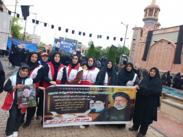 حضور سلامت یاران بیمارستان علوی در مراسم بزرگداشت شهادت رئیس جمهور و شهدای خدمت در پیاده راه عالی قاپو