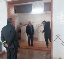 بازدید مدیر بازرسی دانشگاه به همراه مسئول و کارشناس بهداشت محیط مرکز بهداشت اردبیل از استخرهای آبگرم معدنی منطقه گردشگری سردابه