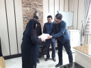 تجلیل از دو نفر همکار خواهر شهید به مناسبت بزرگداشت روز شهدا توسط مدیریت شبکه بهداشت و درمان شهرستان بیله سوار