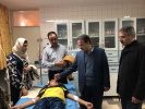 بازدید سرزده دکتر اخوان اکبری رئیس دانشگاه علوم پزشکی اردبیل از مرکز درمانی دکتر فاطمی در یازدهمین روز از ایام نوروز