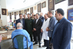 عیادت از جانبازان بیمارستان ایثار توسط رئیس و جمعی از مدیران دانشگاه علوم پزشکی اردبیل