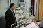 بررسی نحوه رسیدگی به وضعیت بیماران بستری در بخش CCU مرکز آموزشی درمانی امام خمینی (ره) اردبیل توسط ریاست دانشگاه علوم پزشکی دکتر اخوان اکبری