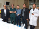 بازدید شبانه دکتر اخوان اکبری رییس دانشگاه علوم پزشکی اردبیل از بخش های مختلف بیمارستان امام خمینی (ره)
