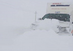 انجام ماموریت آمبولانس اورژانس جاده ای حور استان اردبیل در برف یک متری