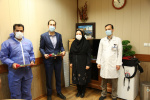 تجلیل مدیرکل انتقال خون استان از رئیس مرکز آموزشی درمانی امام خمینی(ره) اردبیل