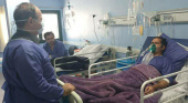 عیادت سرپرست دانشگاه علوم پزشکی اردبیل از کادر نگهبانی بیمارستان ولیعصر (عج) مشگین شهر