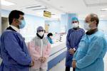 بازدید استاندار اردبیل از بخشهای مختلف مرکز کرونای بیمارستان امام خمینی (ره) اردبیل
