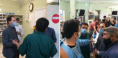 بازدید معاون درمان دانشگاه علوم پزشکی اردبیل از بیمارستان فاطمی و بررسی وضعیت مصدومین حوادث چهارشنبه سوری