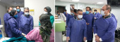 بازدید معاون درمان وزیر بهداشت از مرکز کرونای بیمارستان امام خمینی (ره) اردبیل