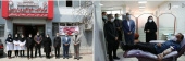 بازدید رئیس دانشگاه علوم پزشکی استان از مرکز ثابت خونگیری اردبیل