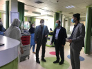 بازدید معاون درمان دانشگاه علوم پزشکی اردبیل از بخشها و واحدهای مختلف بیمارستان بوعلی اردبیل