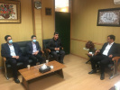 نشست مشترک رئیس مرکز بهداشت شهرستان اردبیل با رئیس سازمان صمت استان