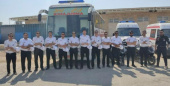 خدمت رسانی کارکنان اورژانس ۱۱۵ استان اردبیل به زائران اربعین حسینی در مرز مهران با یک دستگاه اتوبوس آمبولانس، چهار دستگاه آمبولانس، دو دستگاه موتورلانس و ۲۰ تکنسین اورژانس ۱۱۵