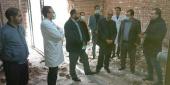 بازدید رئیس دانشگاه علوم پزشکی اردبیل از ساختمان در حال احداث MRI بیمارستان فاطمی
