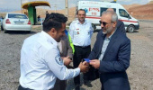 بازدید رئیس دانشگاه علوم پزشکی اردبیل از پایگاه اورژانس ۱۱۵ جاده ای فیروزآباد و سرچم
