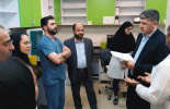بازدید رئیس اورژانس های بیمارستانی وزارت بهداشت از بیمارستان های امام خمینی(ره) و فاطمی اردبیل