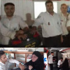 ارائه خدمات بهداشتی و درمانی توسط تکنسین های فوریت پزشکی ۱۱۵ شهرستان پارس آباد مغان در مرز مهران به زائران امام حسین (ع)