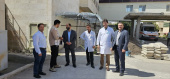 بازدید معاون درمان دانشگاه از محل اجرای پروژه سی تی اسپکت بیمارستان امام خمینی (ره) اردبیل