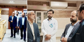 بازدید رئیس دانشگاه از پروژه های عمرانی بیمارستان امام خمینی (ره) اردبیل