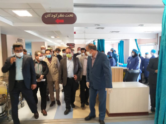 حضور سرپرست دانشگاه علوم پزشکی اردبیل به همراه اعضای هیئت رئیسه در روزعید سعیدفطر در شهرستان پارس آباد از بیمارستان شهدا و امام خمینی (ره) پارس آباد بخش های مختلف بیمارستان، مرکز غربالگری سرطان پارس آباد، پانسیون متخصصین جدید الاحداث و سایر بخشها