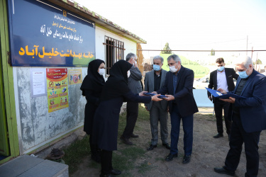 تجلیل از بهورزان روستای خلیل آباد و مربیان بهورزی اردبیل توسط دکتر تبریزی رئیس مرکز مدیریت شبکه معاونت بهداشتی وزارت بهداشت همزمان با دوازدهم شهریور روز بهورز