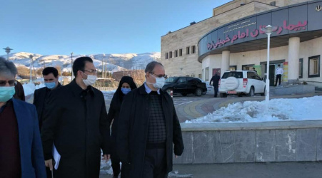 بازدید رئیس دانشگاه علوم پزشکی استان از بخشهای مختلف بیمارستان امام خمینی (ره) شهرستان کوثر
