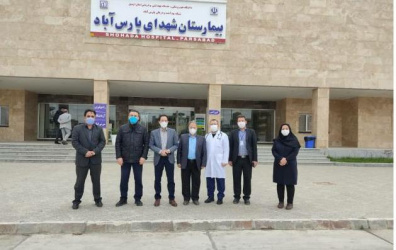 بازدید دکتر رضایی بنا معاون درمان و دکتر مقدم مدیر نظارت و اعتباربخشی امور درمان دانشگاه علوم پزشکی اردبیل از بیمارستان شهدای شهرستان پارس آباد و بررسی نحوه خدمت رسانی به بیماران و تبریک سال جدید