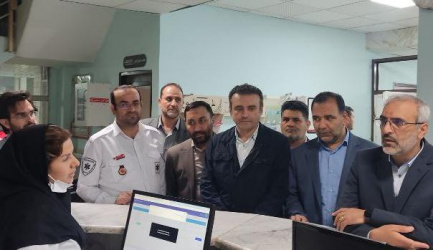 بازدید رئیس دانشگاه علوم پزشکی اردبیل از بیمارستان امام خمینی (ره) شهرستان پارس آباد