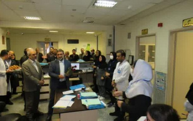 حضور استاندار اردبیل در بیمارستان امام رضا (ع) بمناسبت روز پرستار