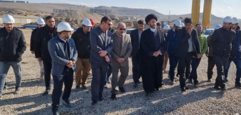 بازدید نماینده ولی فقیه در استان از پروژه بیمارستان هزار تختخوابی اردبیل