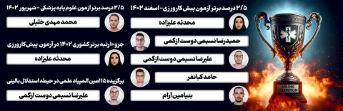 دانشجویان برتر دانشگاه علوم پزشکی اردبیل در آزمون‌های کشوری